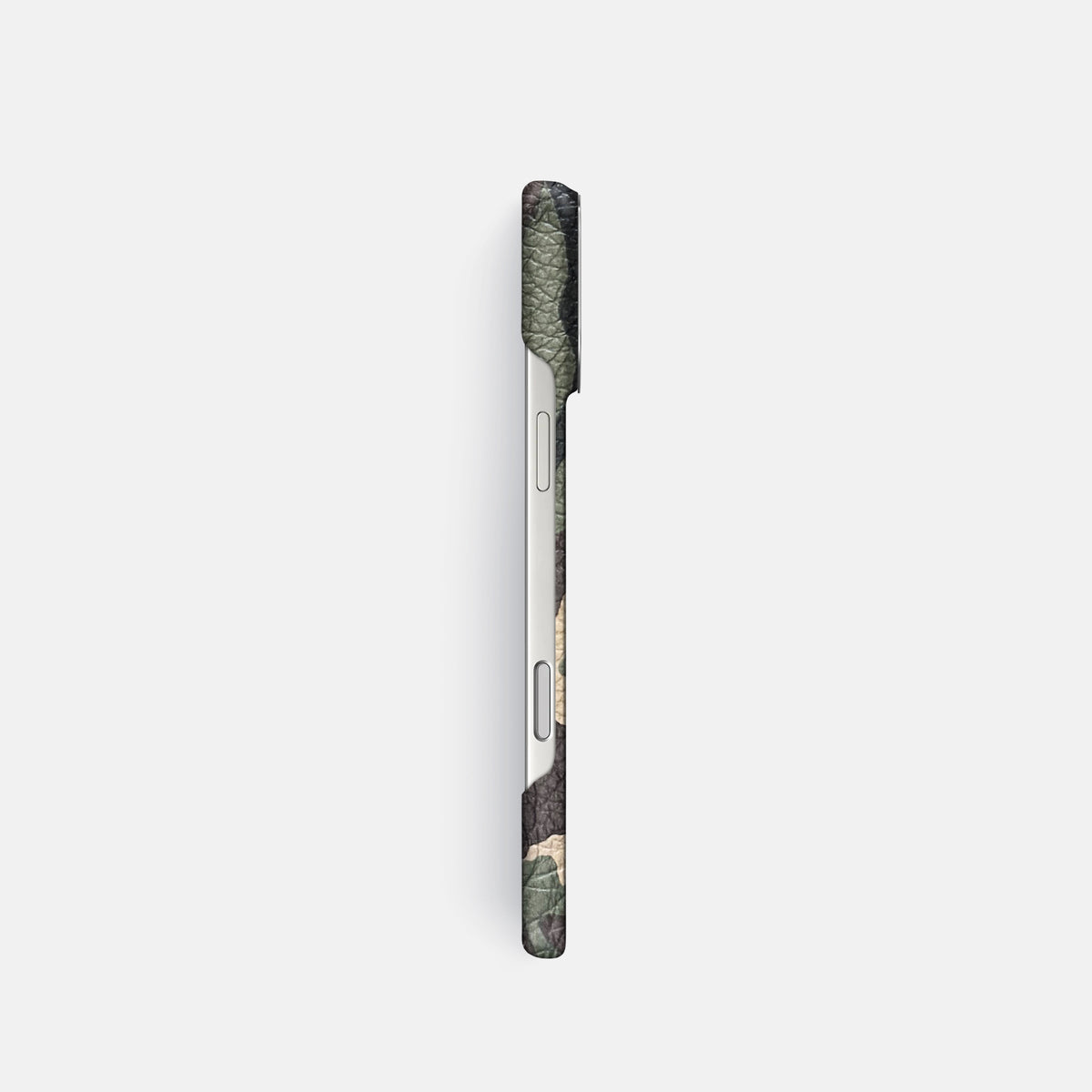 Classic Case For iPhone 17 Pro In Calf -3 | Camouflage-Steel