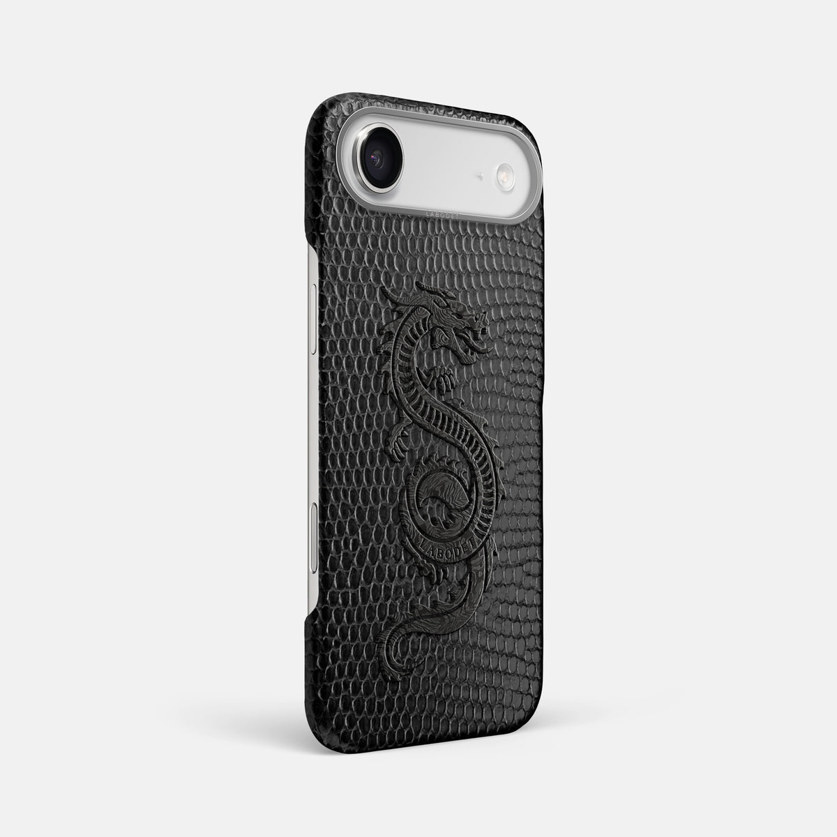 Classic Case With Carbon Dragon For iPhone 17 Air In Lizard -2 | Black-Steel