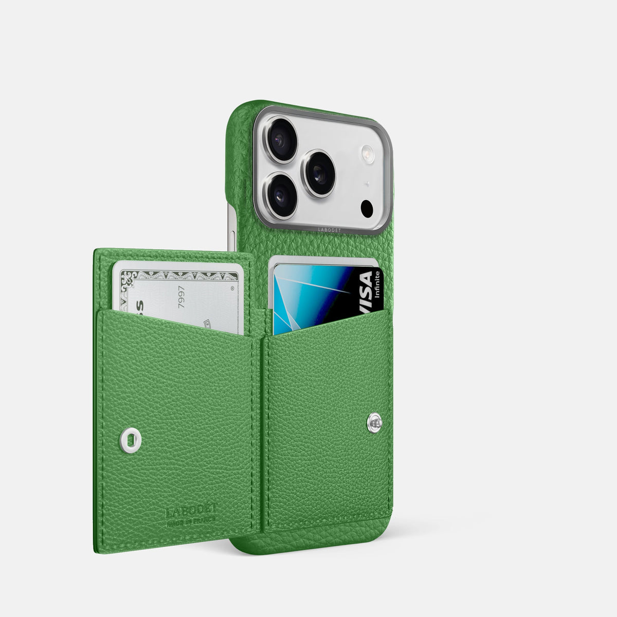 Bi-Fold Case For iPhone 18 Pro In Calf -2 | Herb-Steel