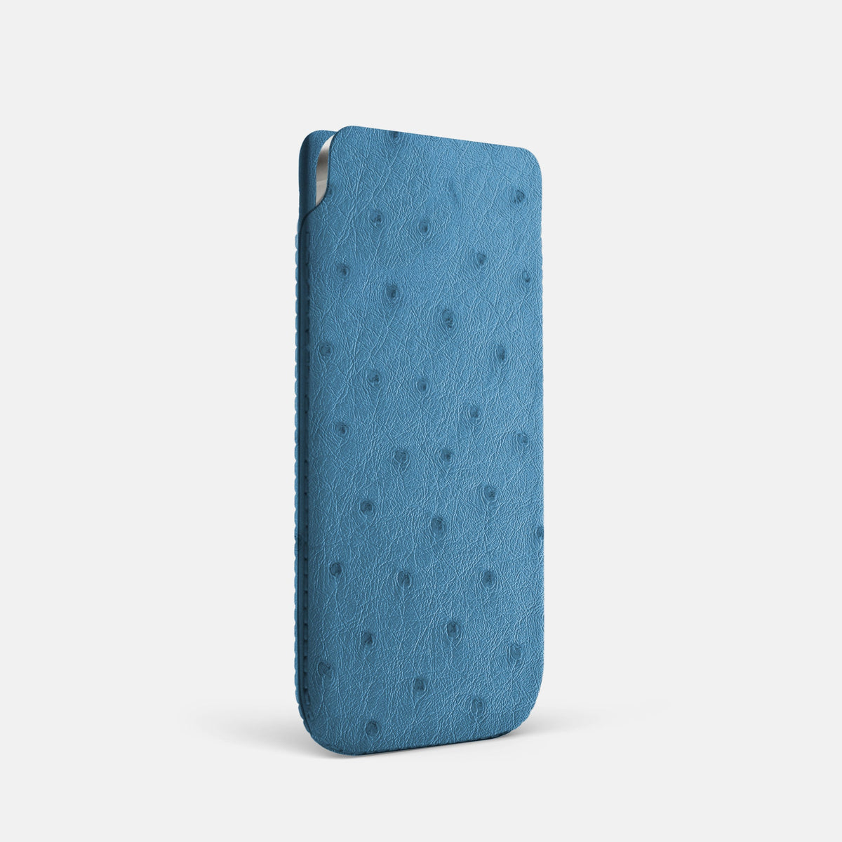 Pouch Case For iPhone 18 Pro In Ostrich -2 | Blue-Jeans