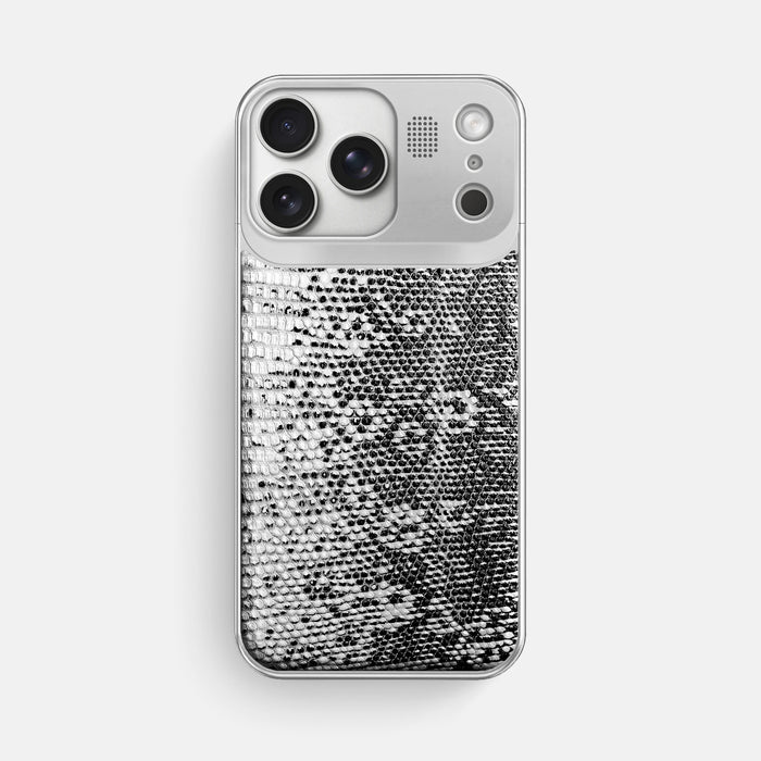Metal Case For iPhone 17 Pro Max In Himalayan Lizard -1 | Dark-Steel