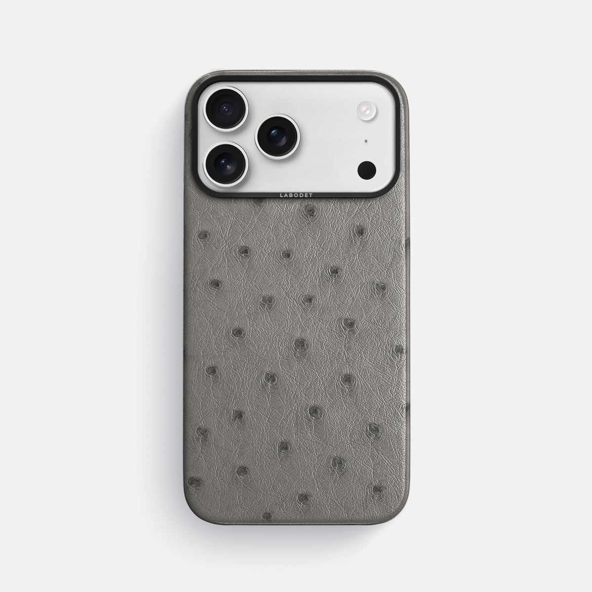 Classic Case For iPhone 17 Pro Max In Ostrich -1 | Grey-Black