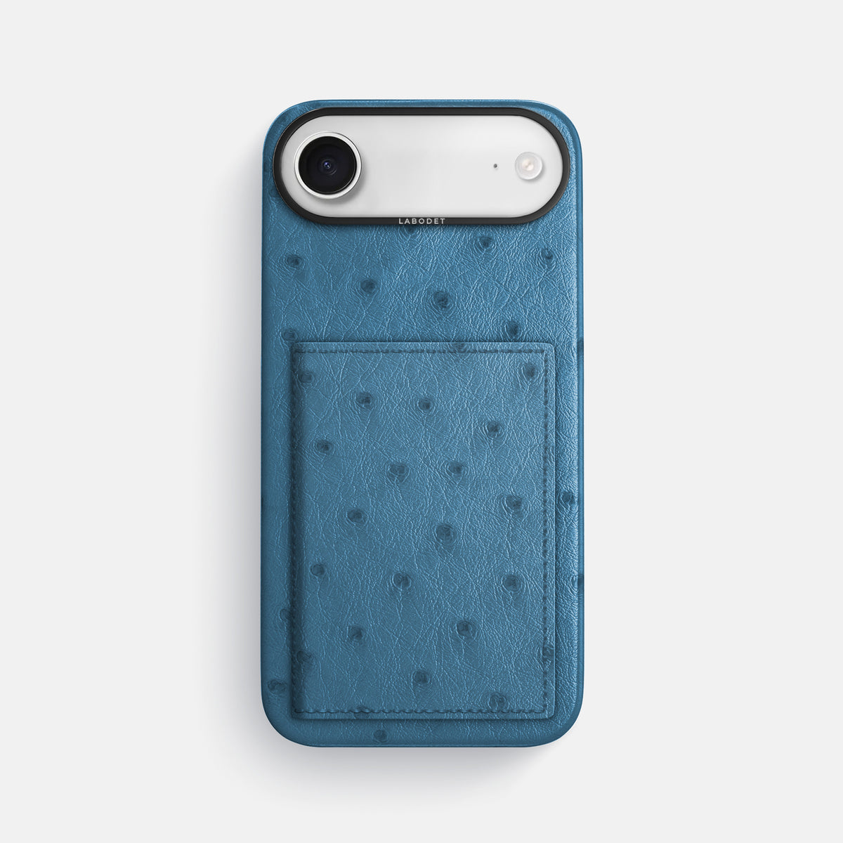 Bi-Fold Case For iPhone 17 Air In Ostrich -1 | Blue-Jeans-Black