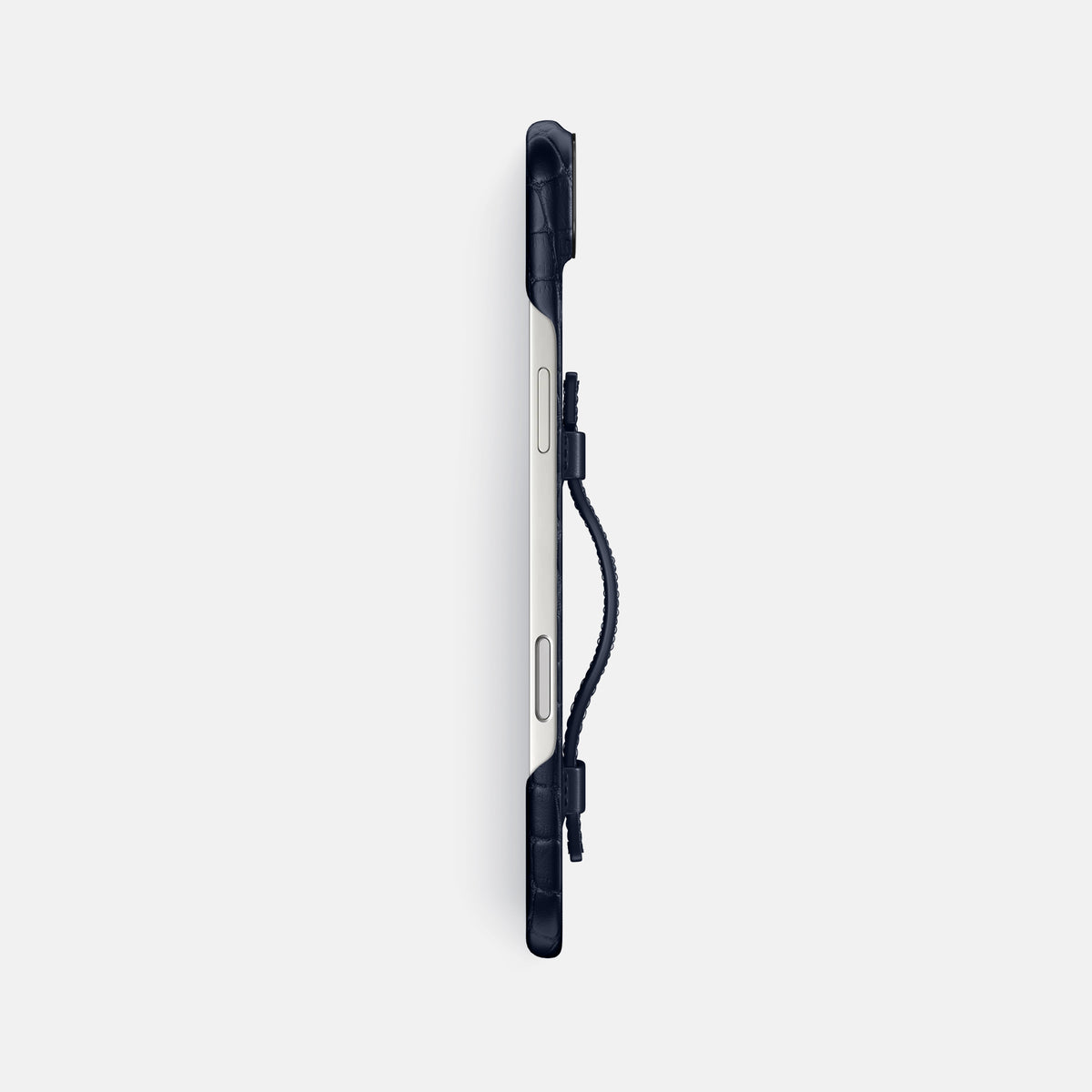 Handle Case For iPhone 17 Air In Alligator -3 | Navy-Blue-Black