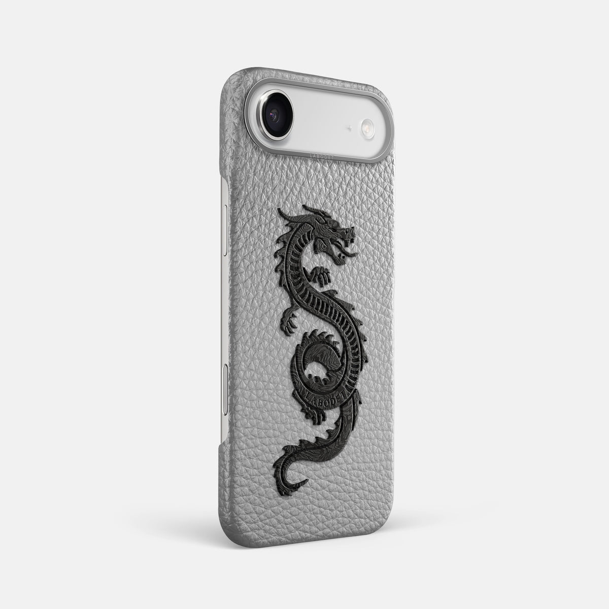 Classic Case With Carbon Dragon For iPhone 17 Air In Calf -2 | Nuage-Steel