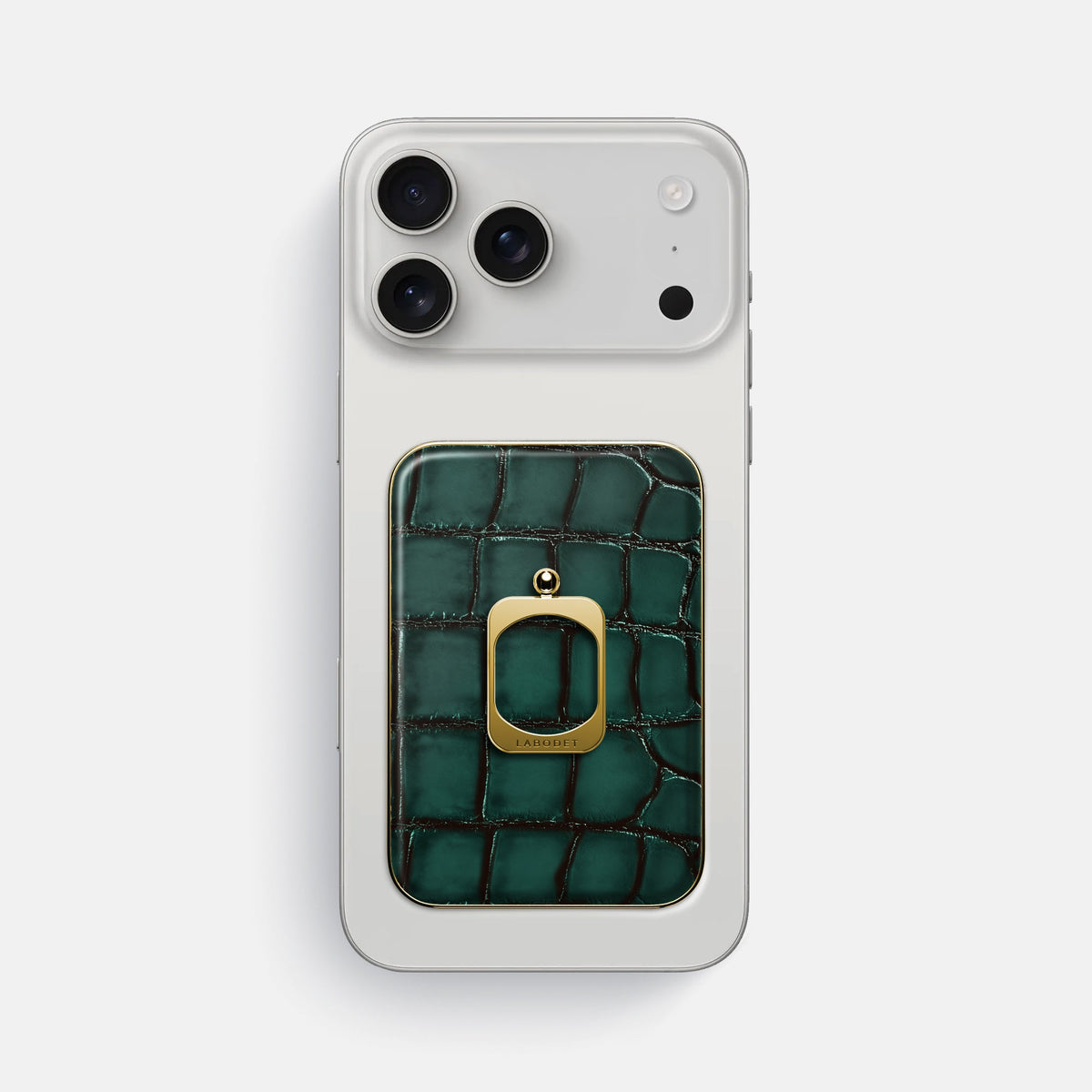 MagSafe Ring For iPhone 18 Pro Max In Patina Alligator -2 | Green-Gold