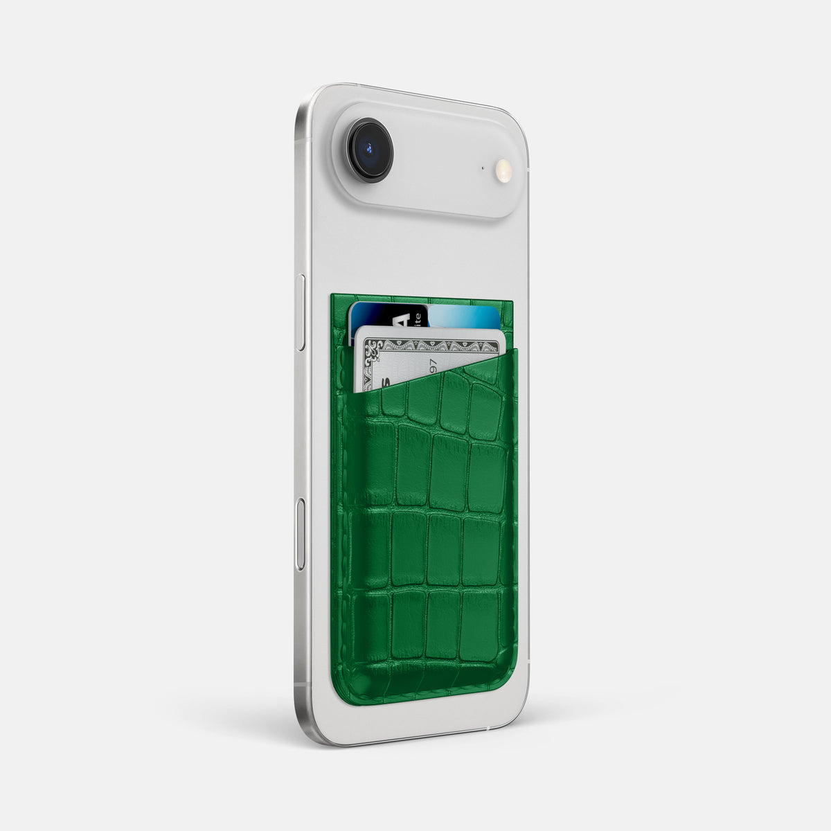 MagSafe Wallet For iPhone 17 Air In Alligator -2 | Forest-Green