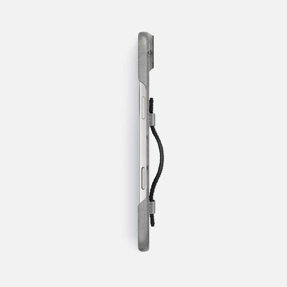 Handle Case Coloré For iPhone 17 Air In Ostrich -3 | Silver-Black
