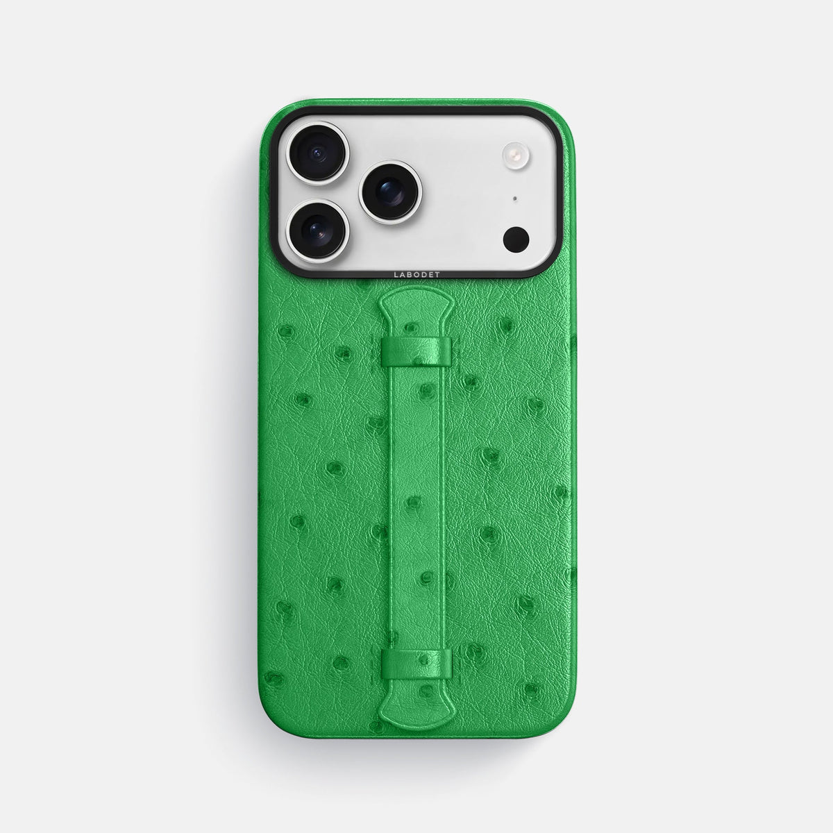 Center Handle For iPhone 18 Pro Max In Ostrich -1 | Kentucky-Green-Black