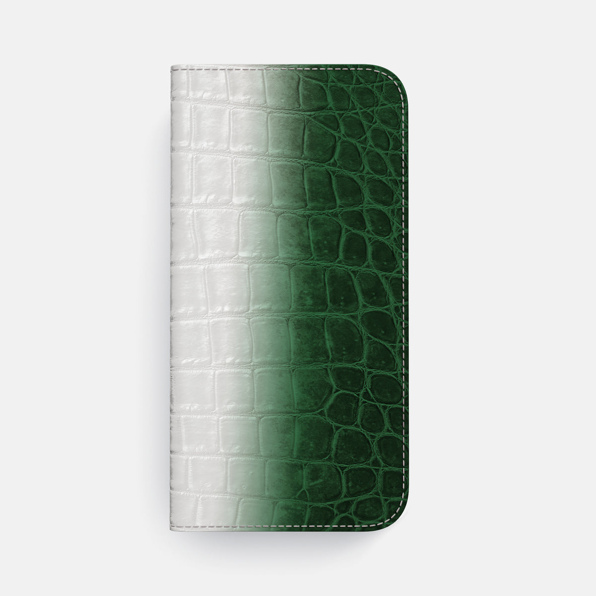 Folio Case For iPhone 17 Air In Himalayan Crocodile -4 | Green-Gold