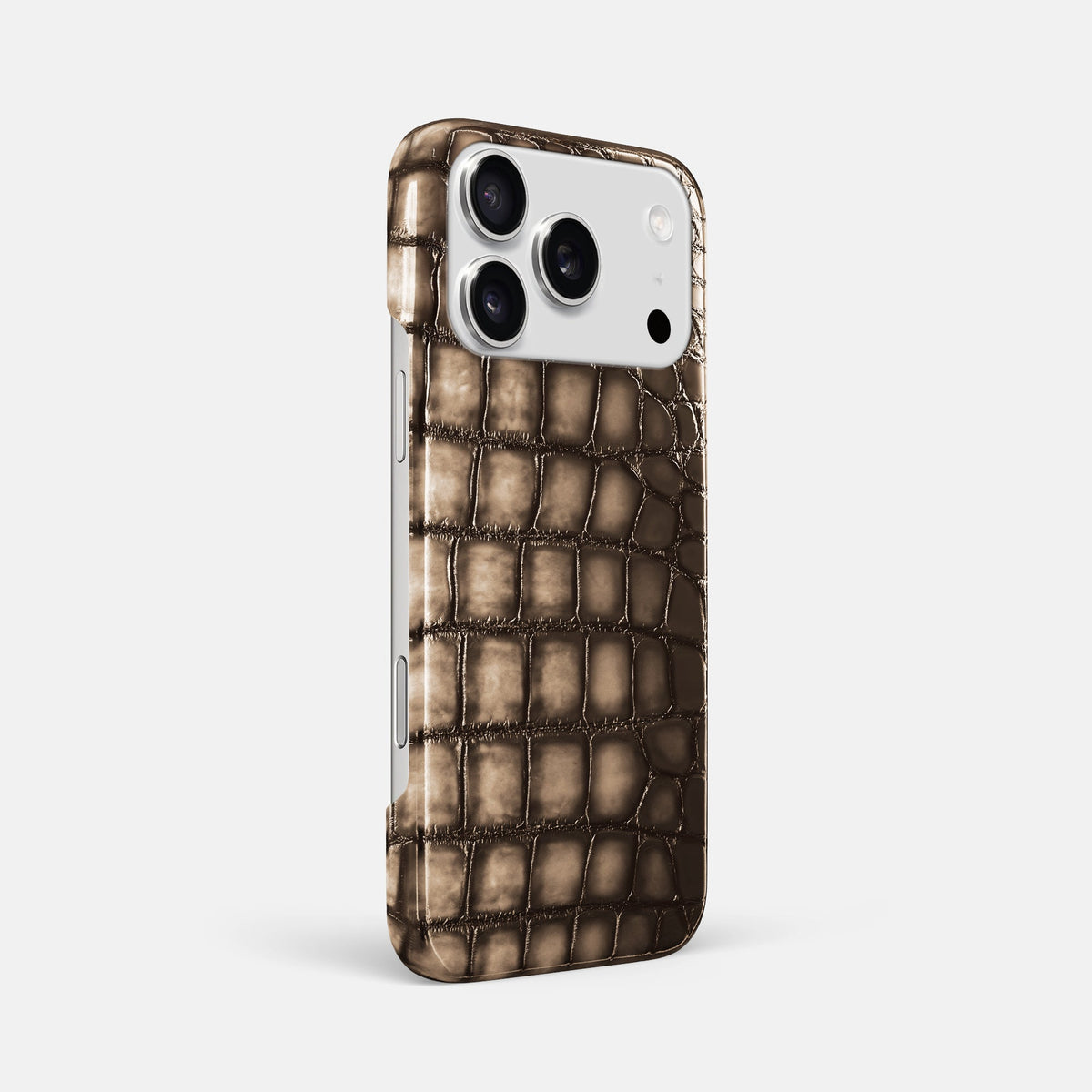 Slim Case For iPhone 18 Pro Max In Patina Alligator -2 | Etoupe