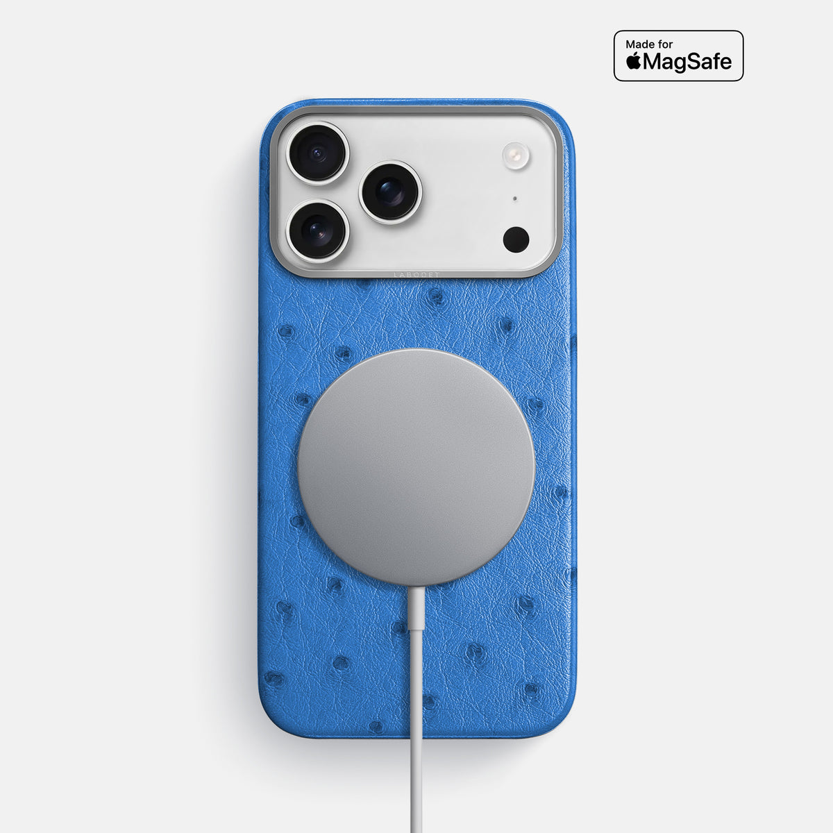 Classic Case For iPhone 17 Pro Max In Ostrich -5 | Royal-Blue-Steel