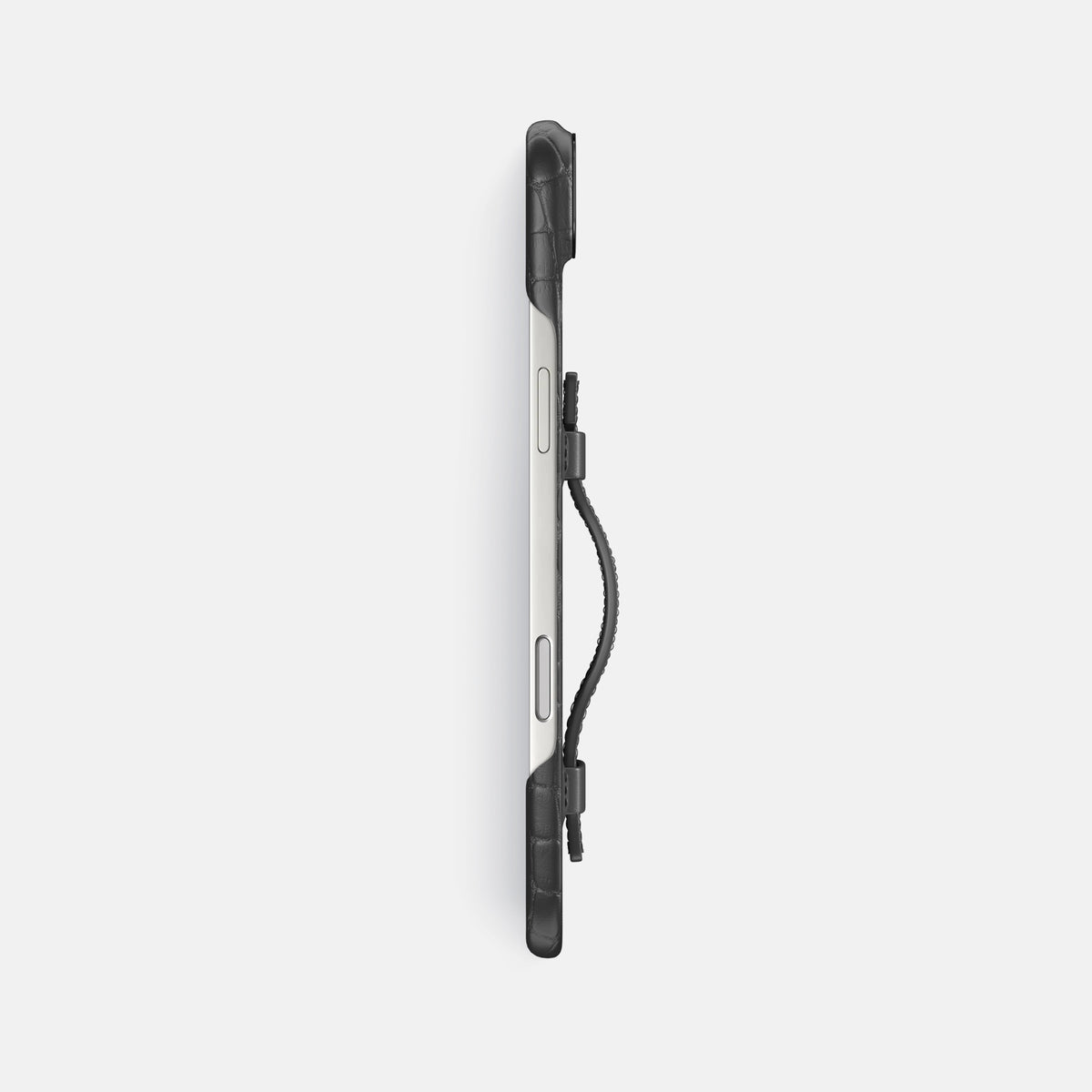 Handle Case For iPhone 17 Air In Alligator -3 | Grey-Black