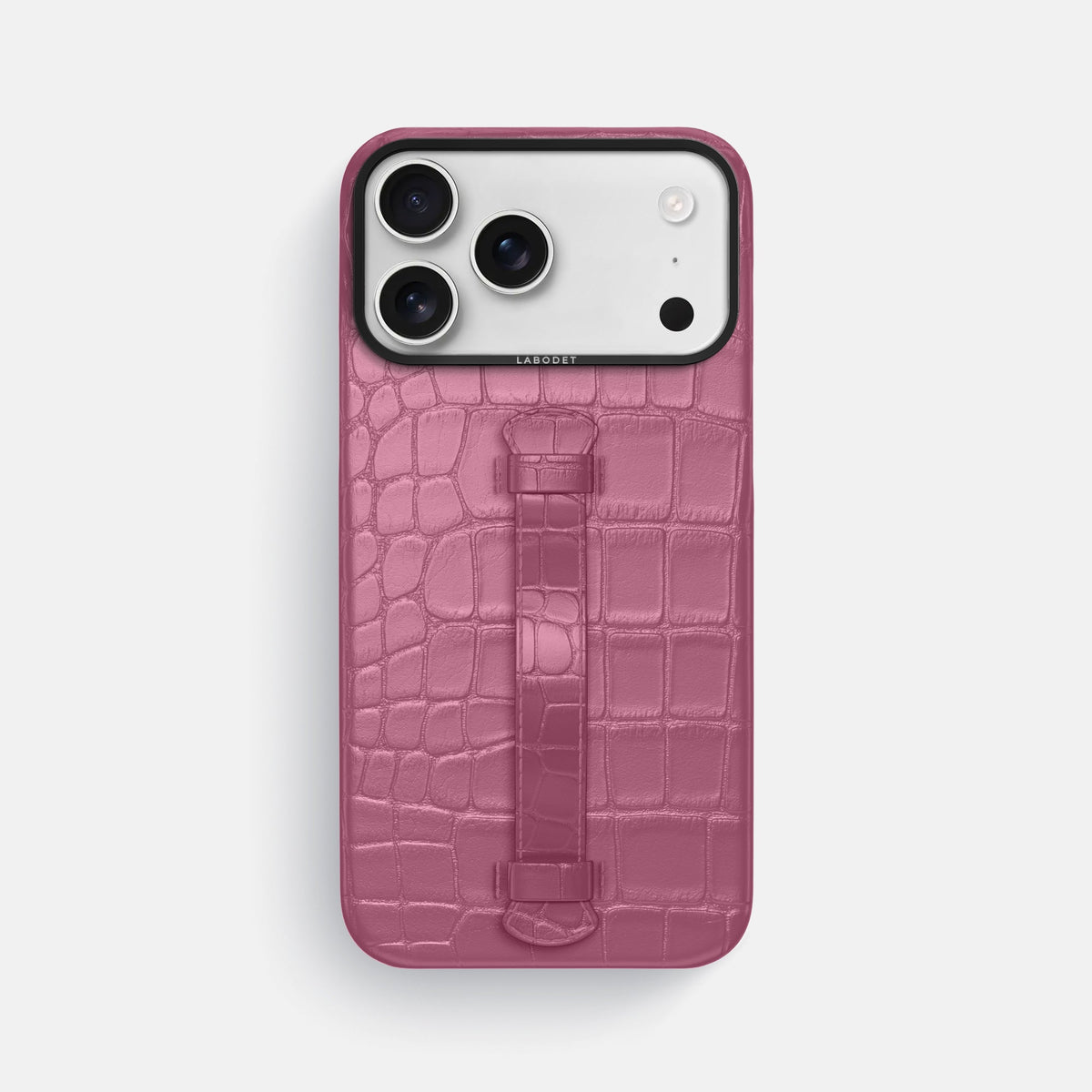 Center Handle For iPhone 18 Pro Max In Alligator -2 | Pink-Lagoon-Black