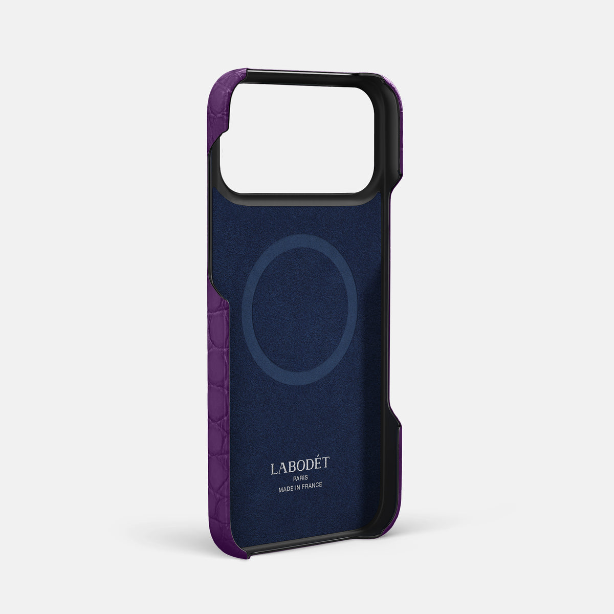 Slim Card Case For iPhone 17 Pro Max In Alligator -4 | Purple