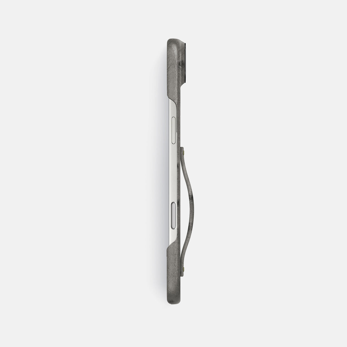 Finger Case For iPhone 17 Air In Ostrich -3 | Grey-Black