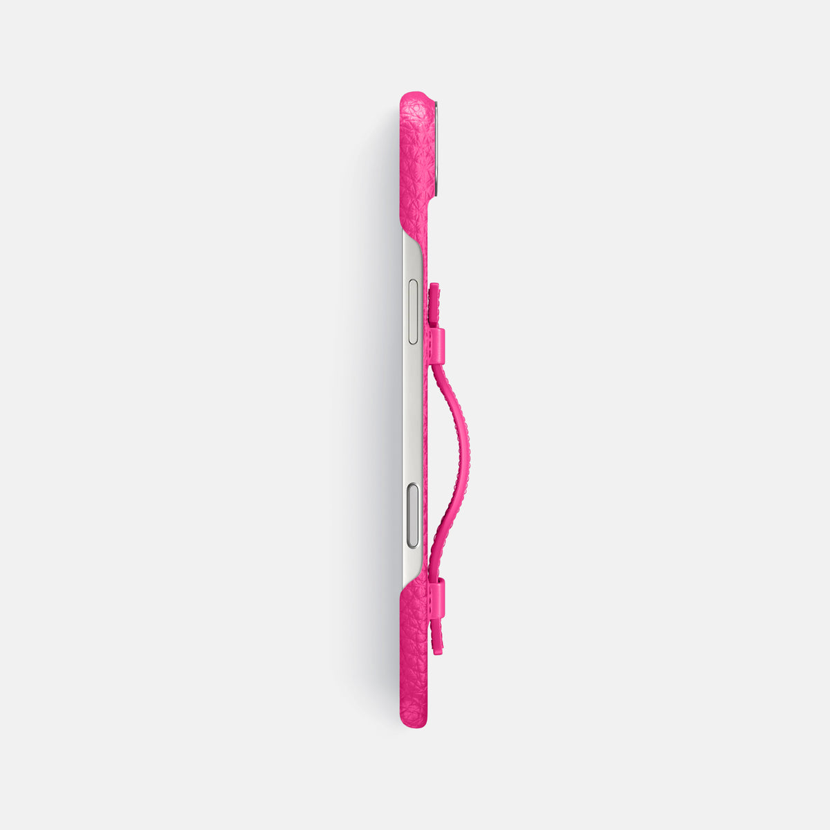 Handle Case For iPhone 17 Air In Calf -3 | Magenta-Steel