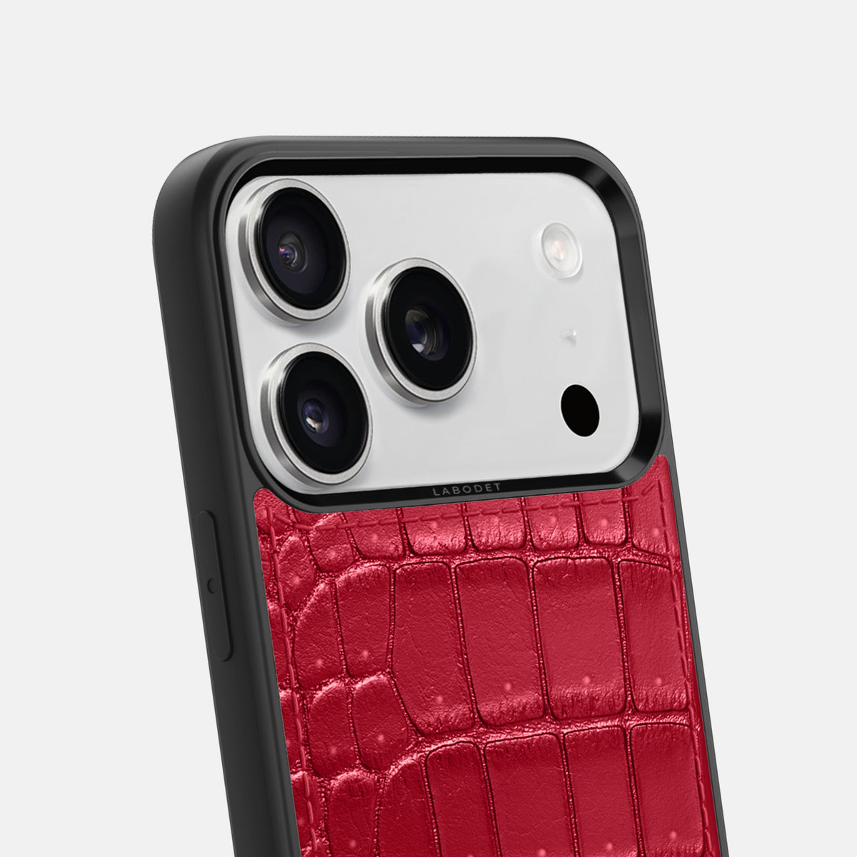 Sport Case For iPhone 18 Pro In Porosus Crocodile -6 | Burgundy