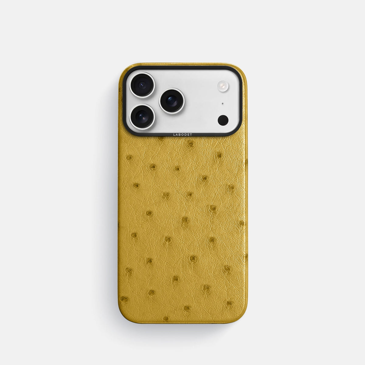 Classic Case For iPhone 18 Pro In Ostrich -1 | Gold-Black