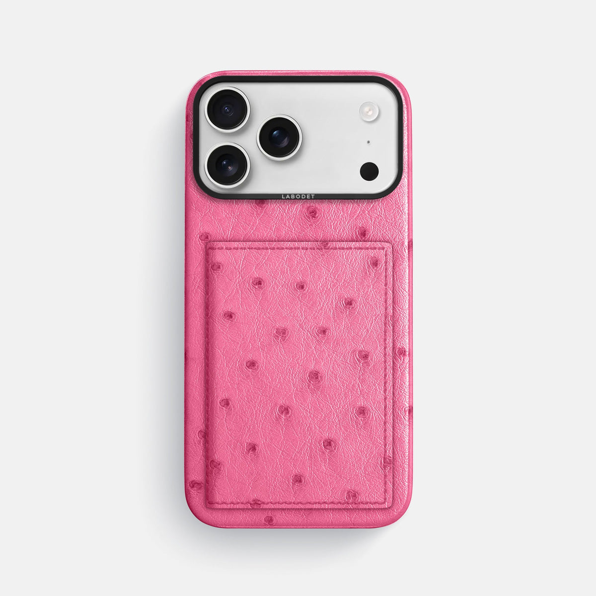 Bi-Fold Case For iPhone 18 Pro Max In Ostrich -1 | Pink-Black