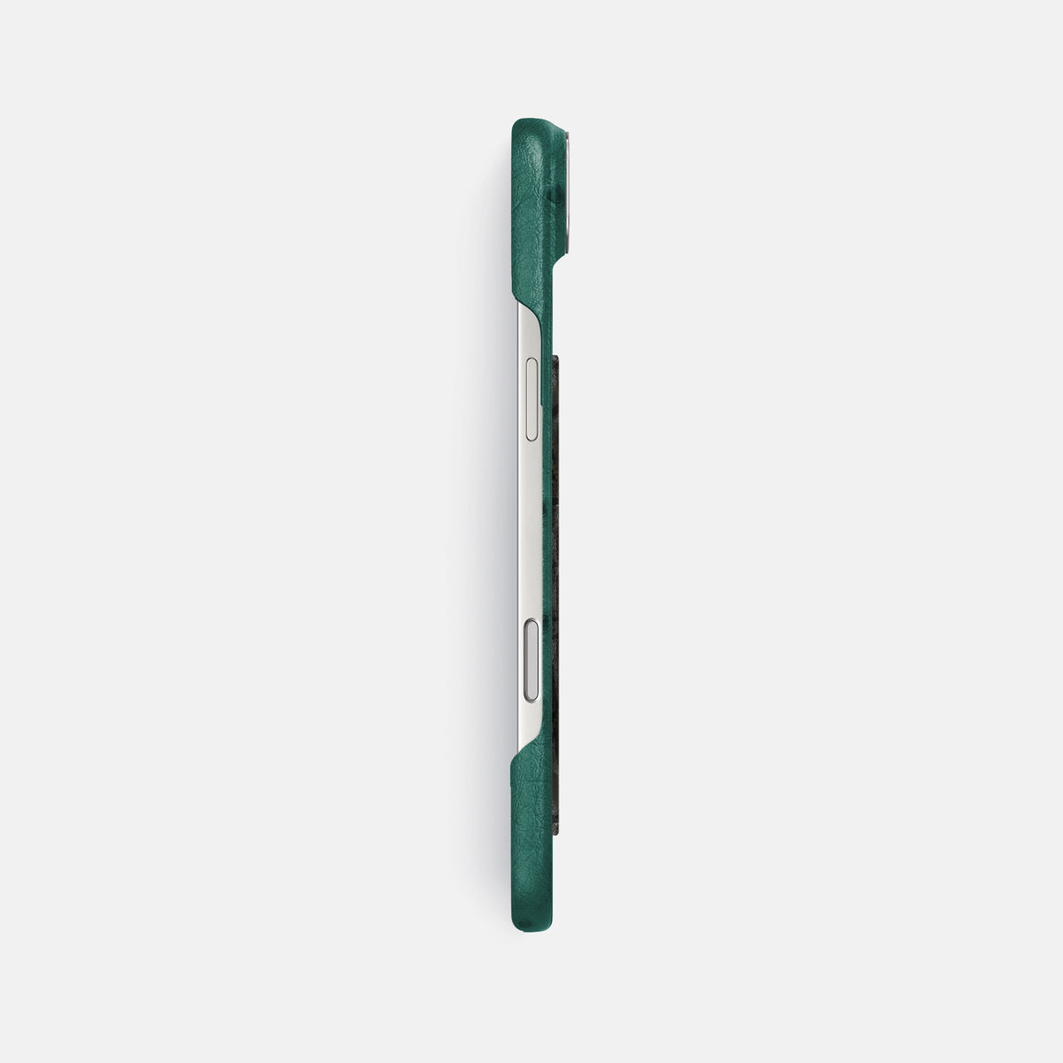 Classic Case With Carbon Dragon For iPhone 17 Air In Ostrich -3 | Forest-Green-Steel