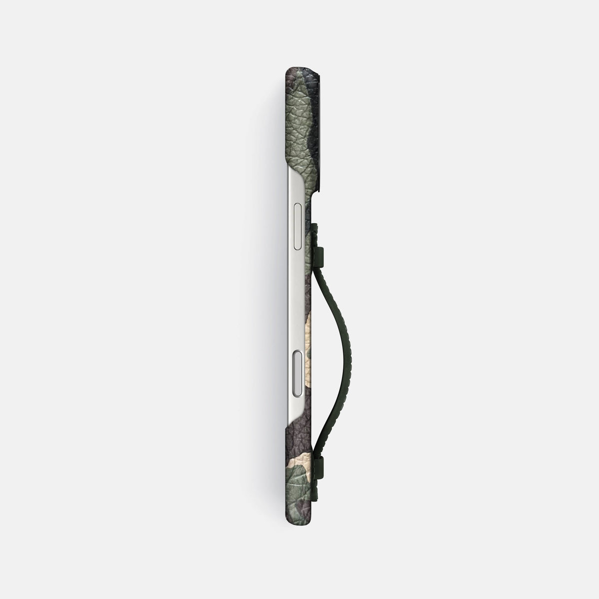 Center Handle For iPhone 18 Pro Max In Calf -2 | Camouflage-Black