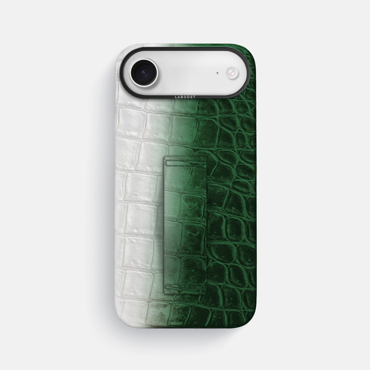 Finger Case For iPhone 17 Air In Himalayan Crocodile -1 | Green-Black