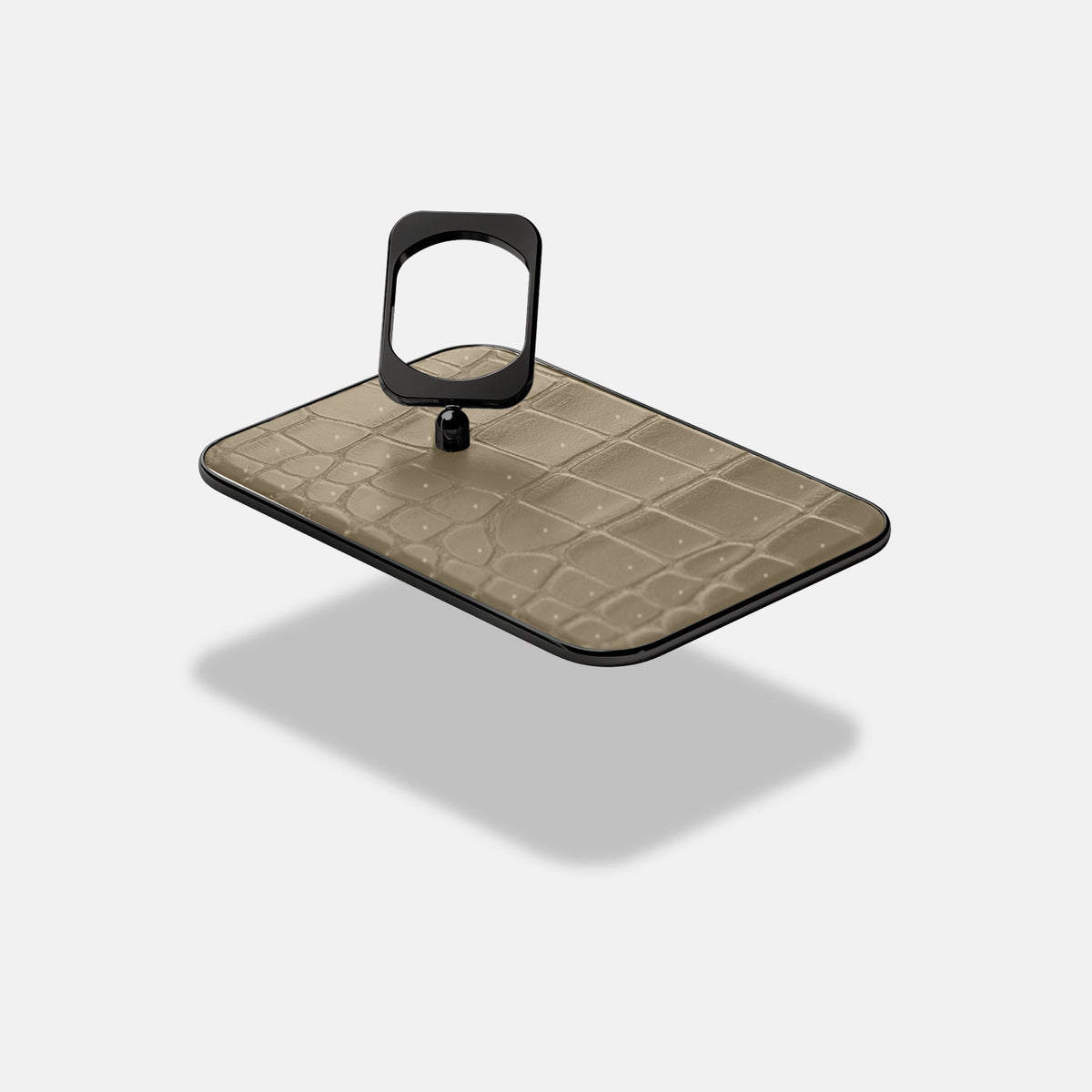 MagSafe Ring For iPhone 18 Pro Max In Porosus Crocodile -4 | Kaki-Green-Black