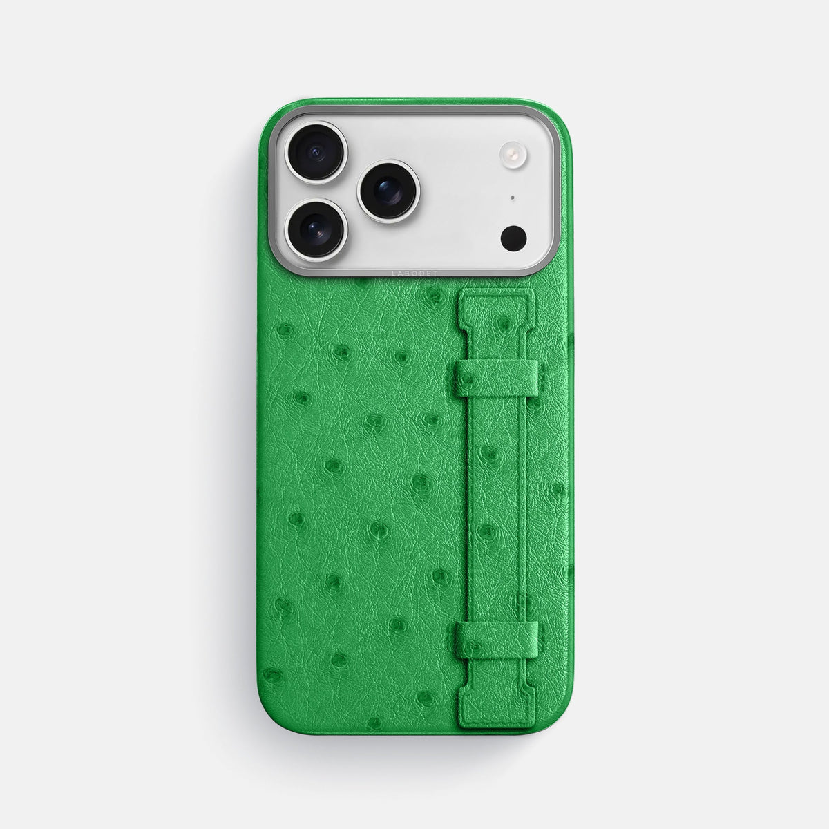 Handle Case For iPhone 18 Pro Max In Ostrich -1 | Kentucky-Green-Steel
