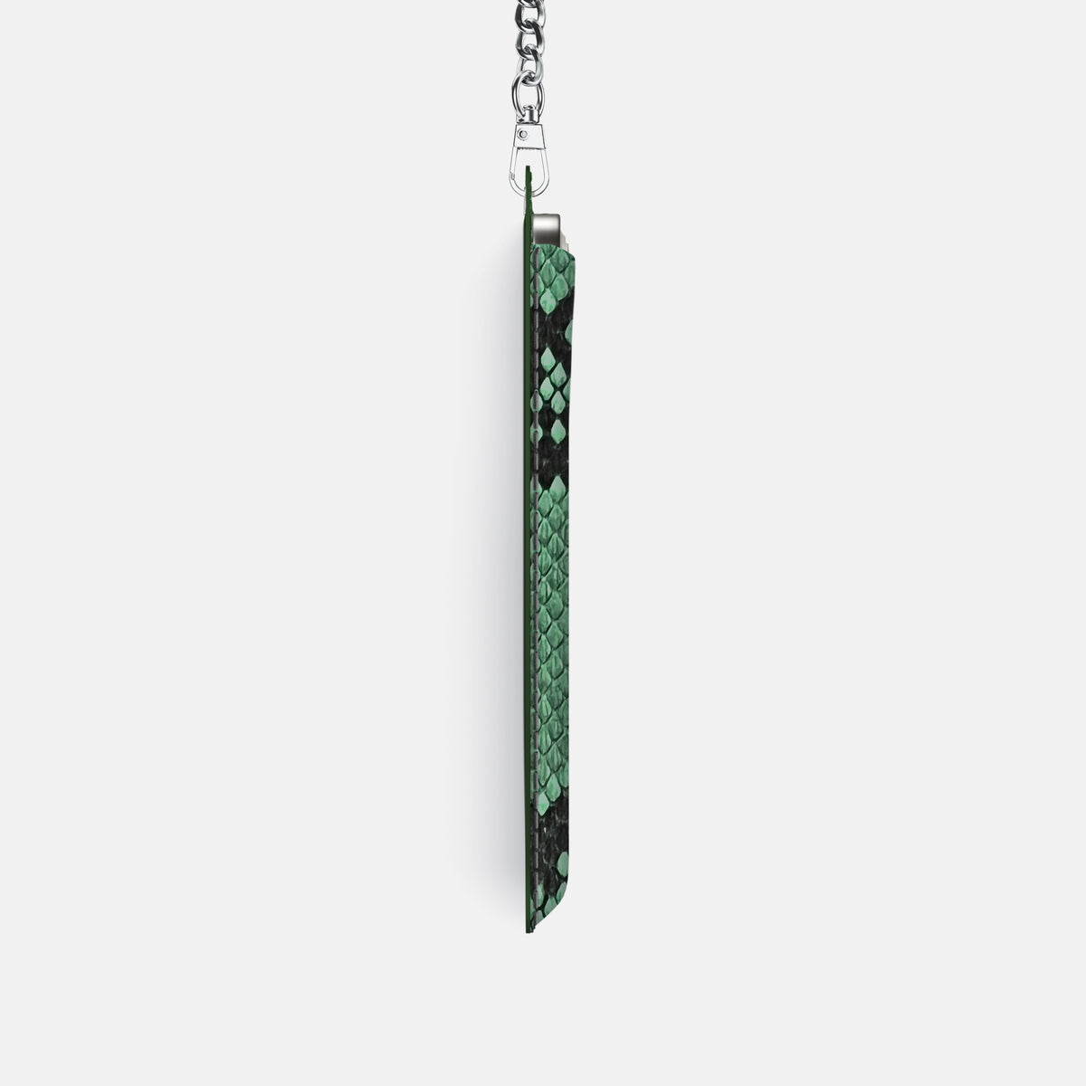 Crossbody Bag For iPhone 17 Pro In Deluxe Python -4 | Forest-Green-Steel