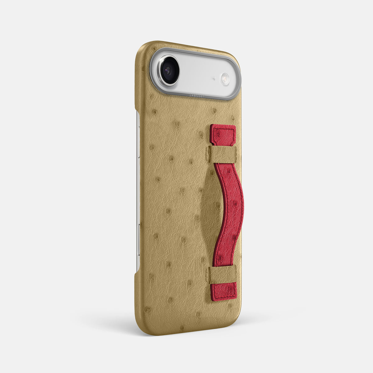 Handle Case Coloré For iPhone 17 Air In Ostrich -2 | Desert-Sand-Steel
