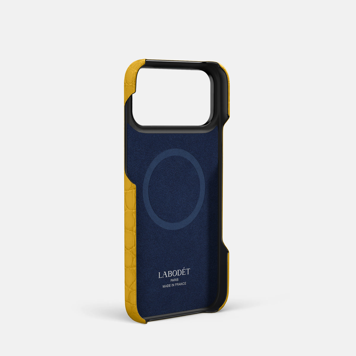 Finger Case For iPhone 17 Pro In Alligator -4 | Yellow-Black