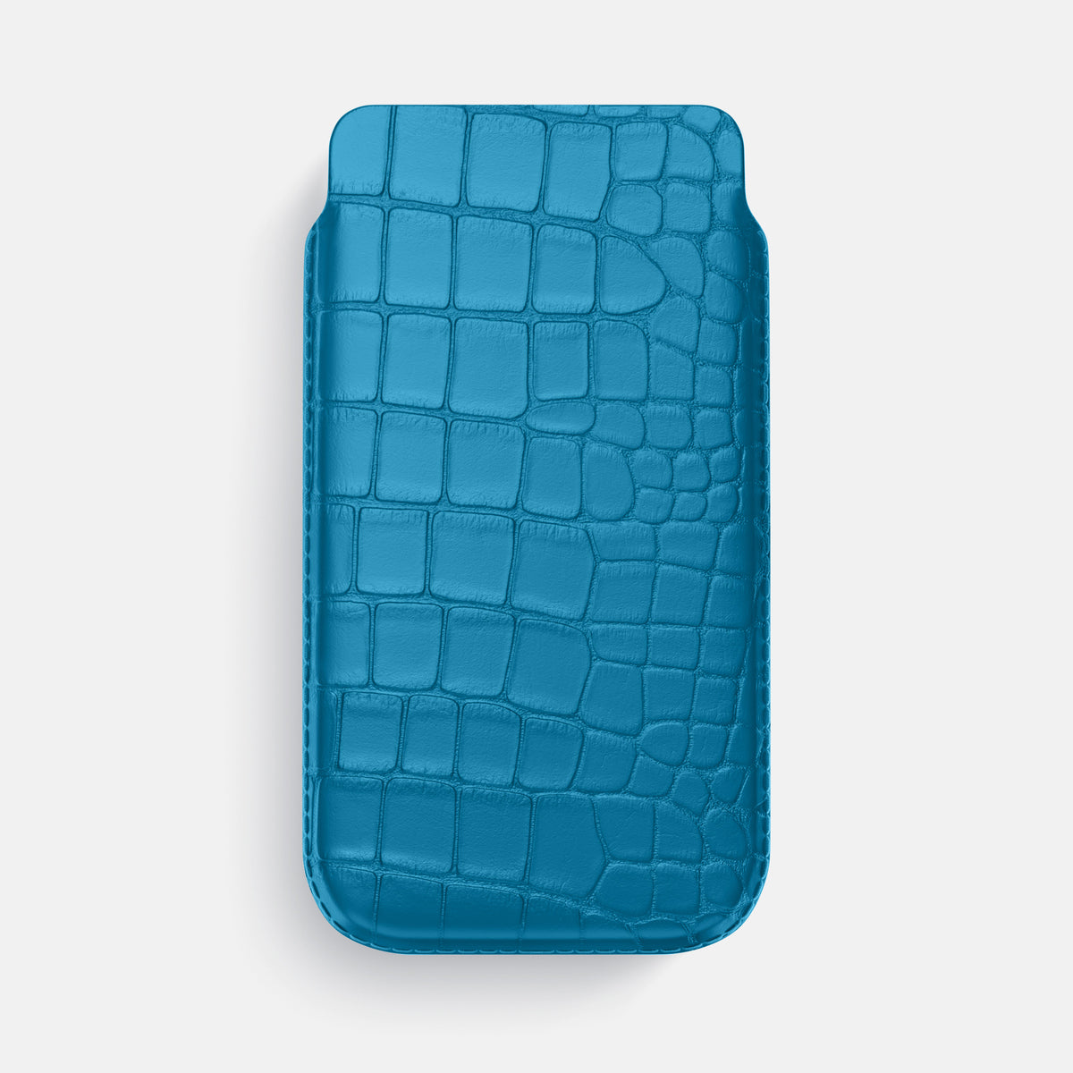 Pouch Case For iPhone 17 Air In Alligator -1 | Curaçao-Blue
