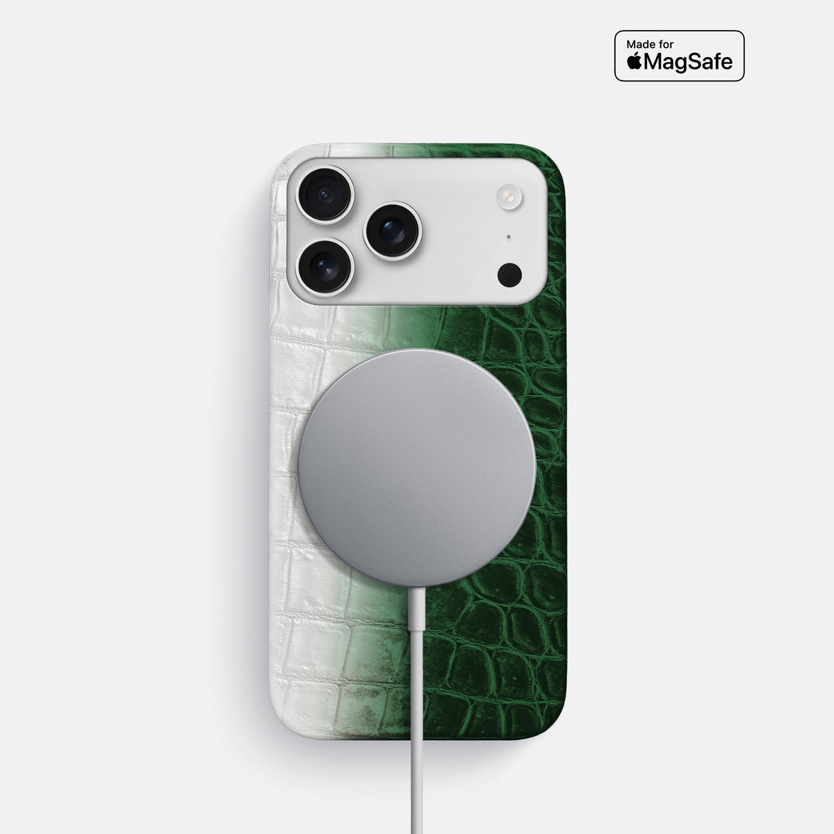 Slim Case For iPhone 18 Pro In Himalayan Crocodile -4 | Green