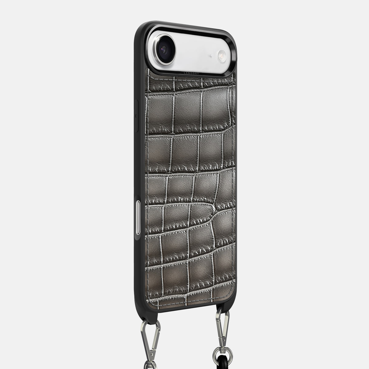 Crossbody Sport Case For iPhone 17 Air In Patina Alligator -2 | Grey
