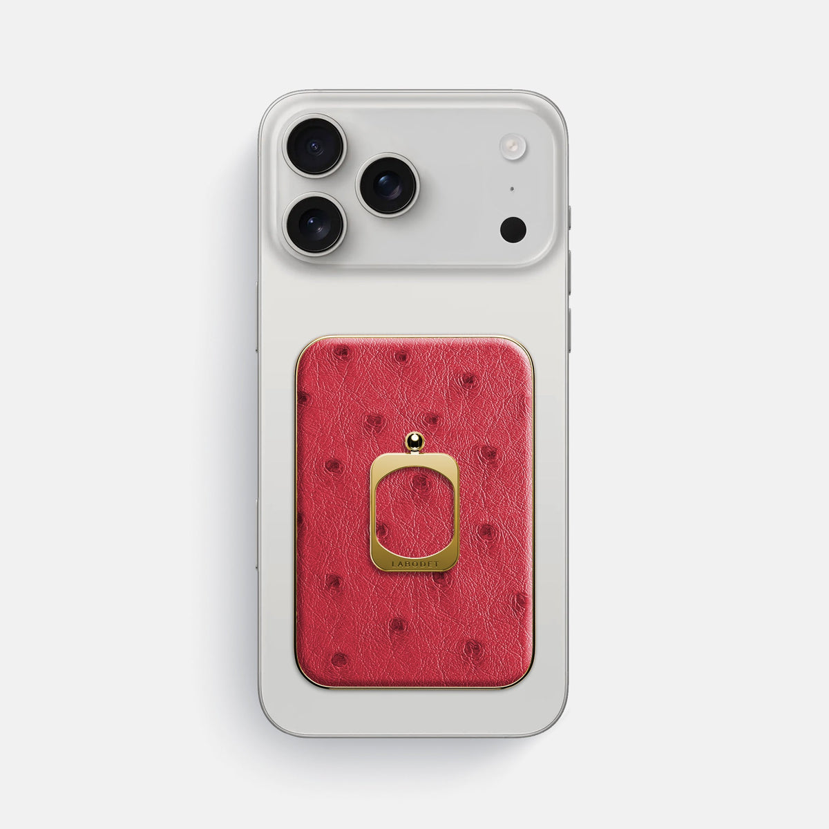 MagSafe Ring For iPhone 18 Pro Max In Ostrich -2 | Red-Gold
