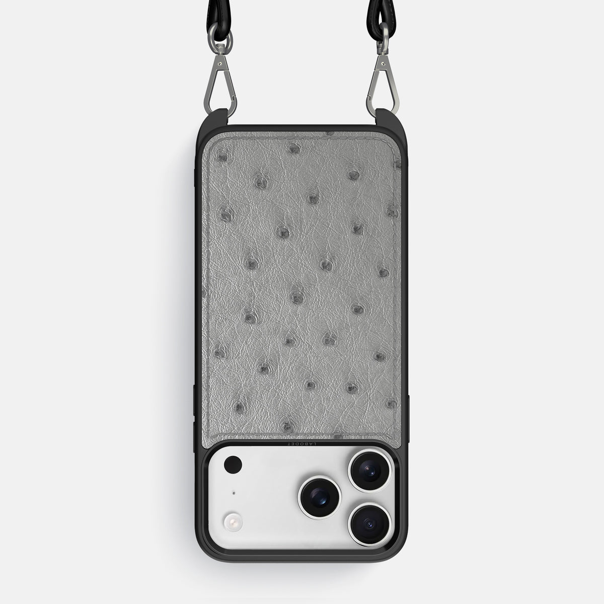 Crossbody Sport Case For iPhone 17 Pro Max In Ostrich -1 | Silver