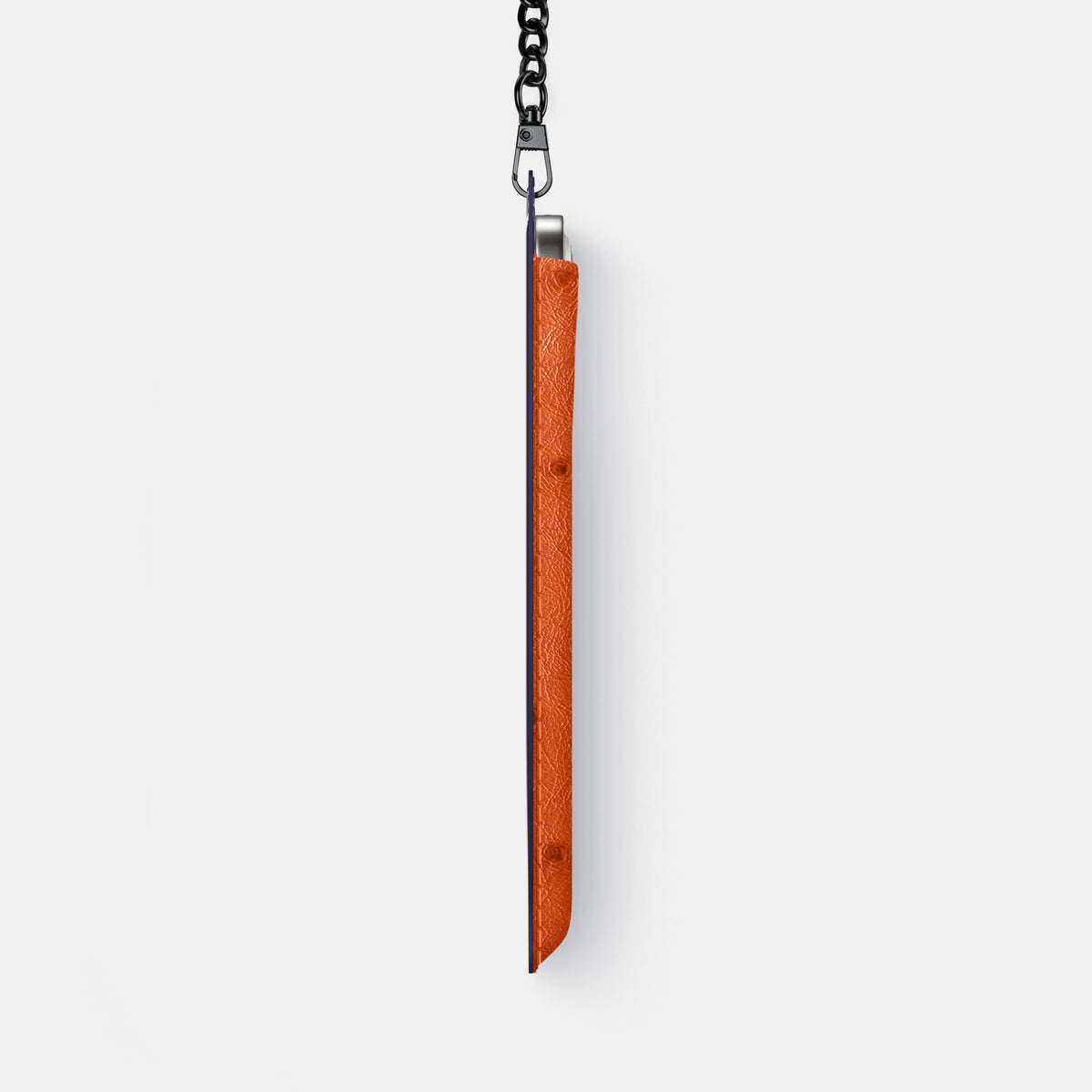 Crossbody Bag For iPhone 18 Pro Max In Ostrich -4 | Orange-Black
