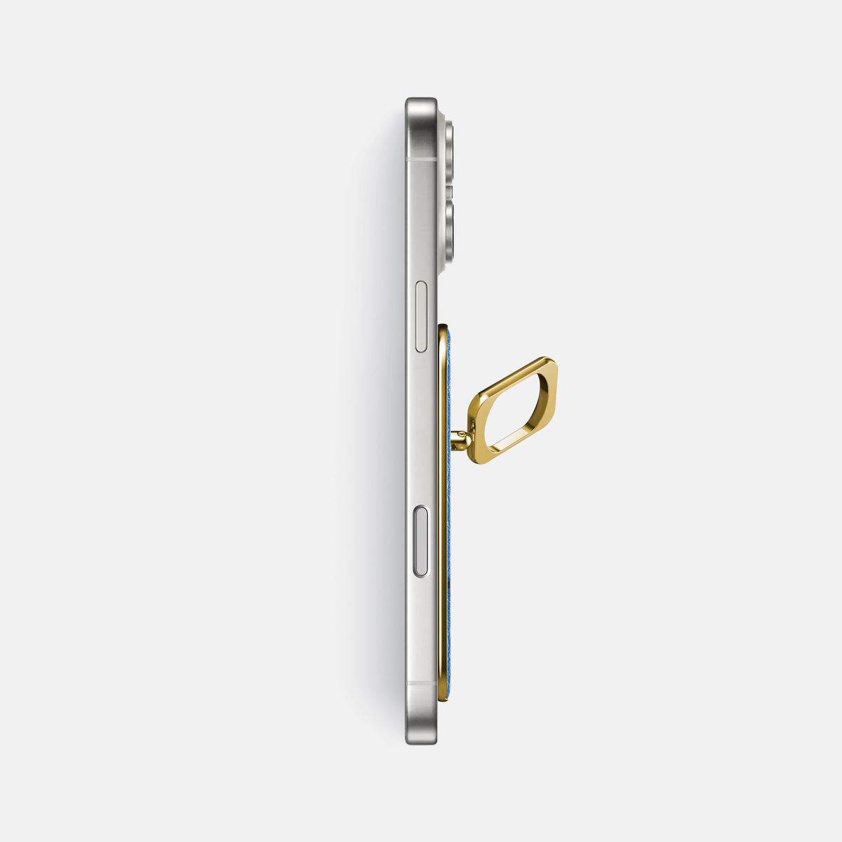 MagSafe Ring For iPhone 18 Pro Max In Ostrich -3 | Royal-Blue-Gold