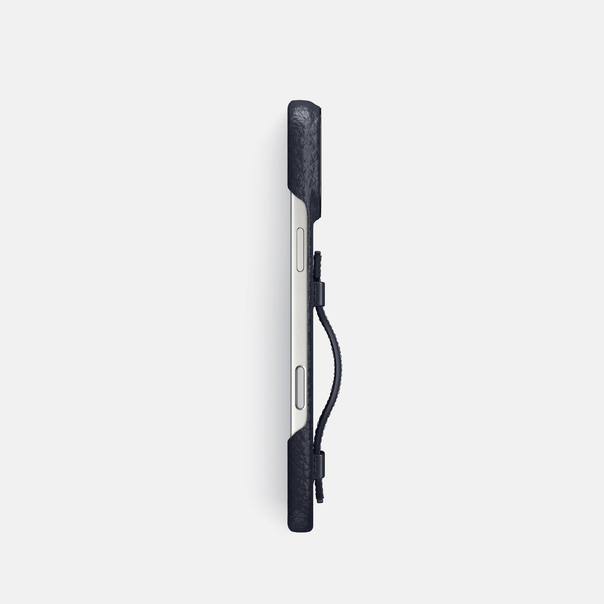 Handle Case For iPhone 18 Pro In Calf -3 | Marine-Black