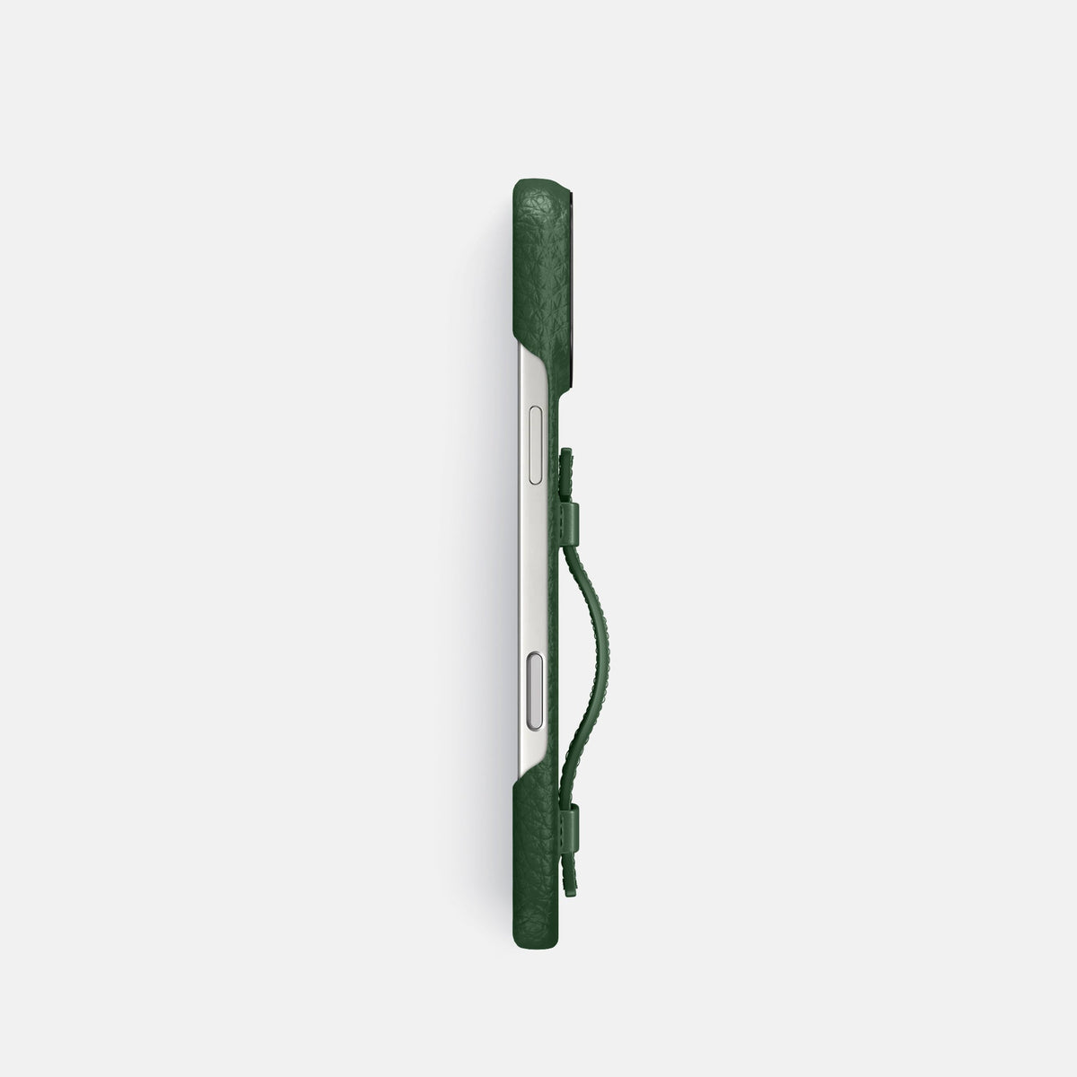 Handle Case For iPhone 18 Pro In Calf -3 | Dark-Green-Black