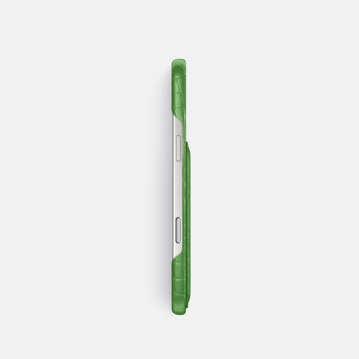 Slim Card Case For iPhone 18 Pro In Alligator -3 | Apple-Green
