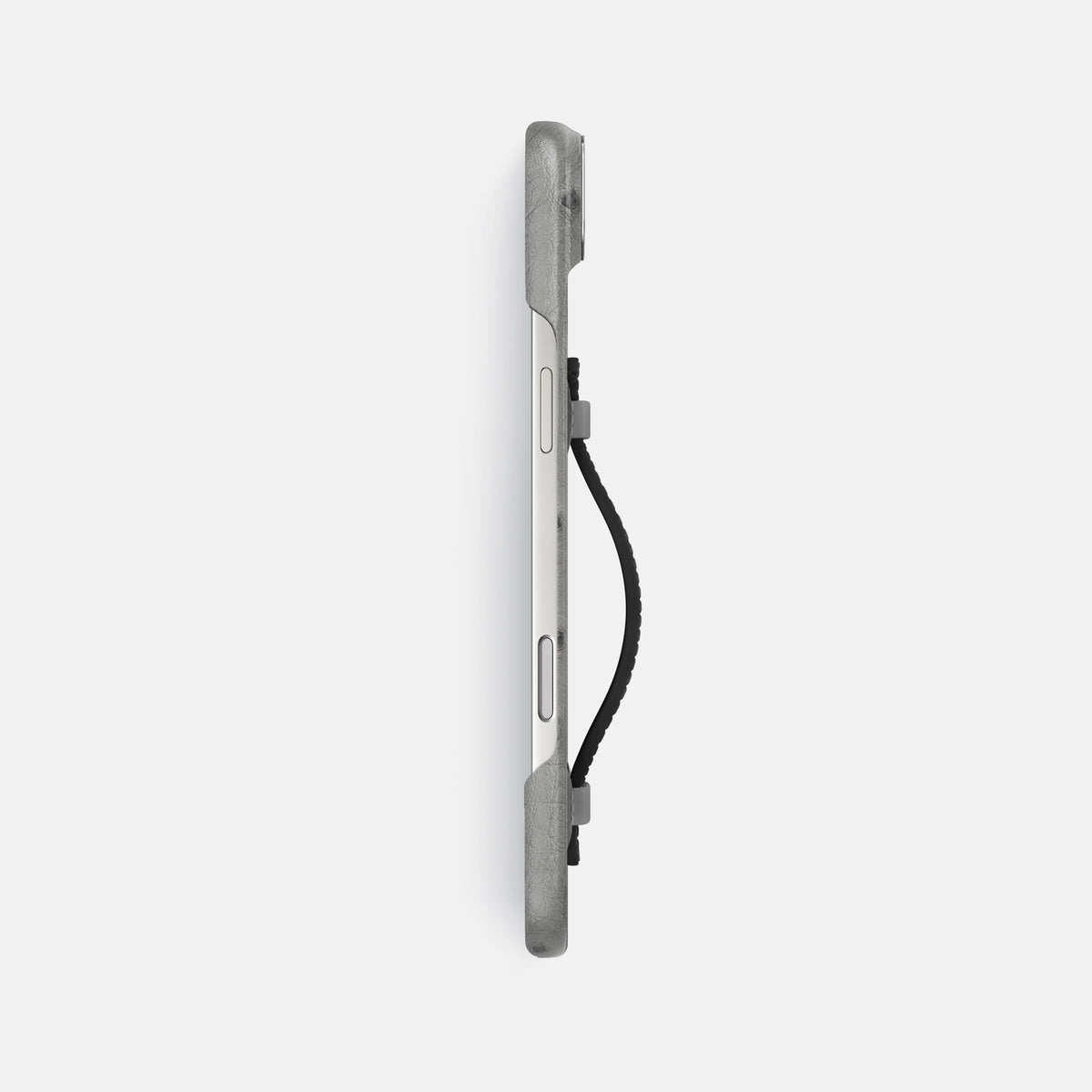 Center Handle Coloré For iPhone 17 Air In Ostrich -2 | Silver-Steel
