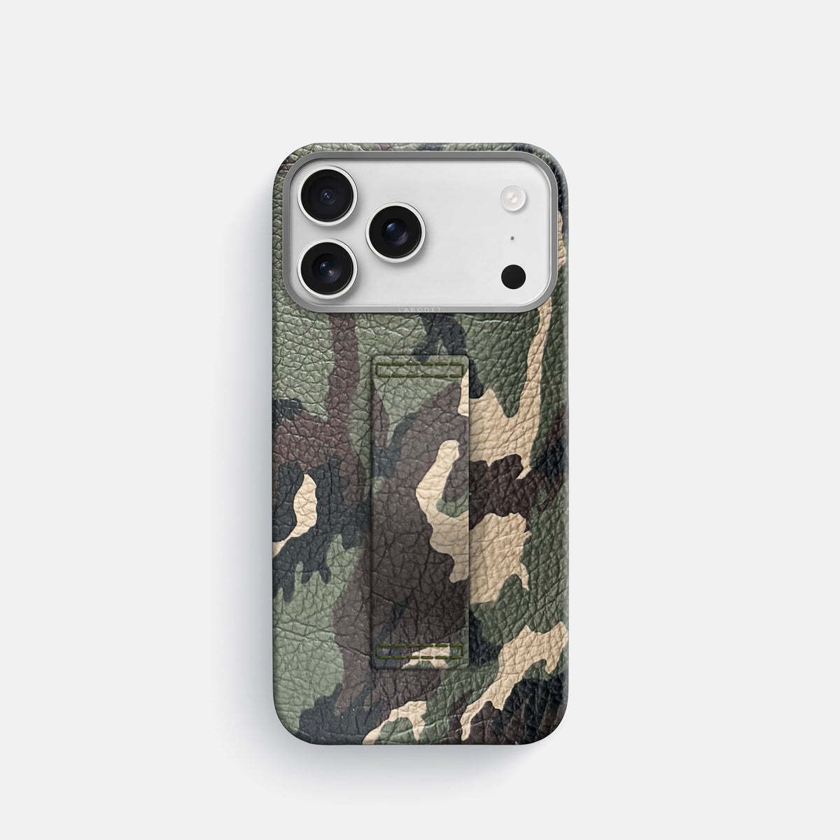 Finger Case For iPhone 18 Pro In Calf -1 | Camouflage-Steel