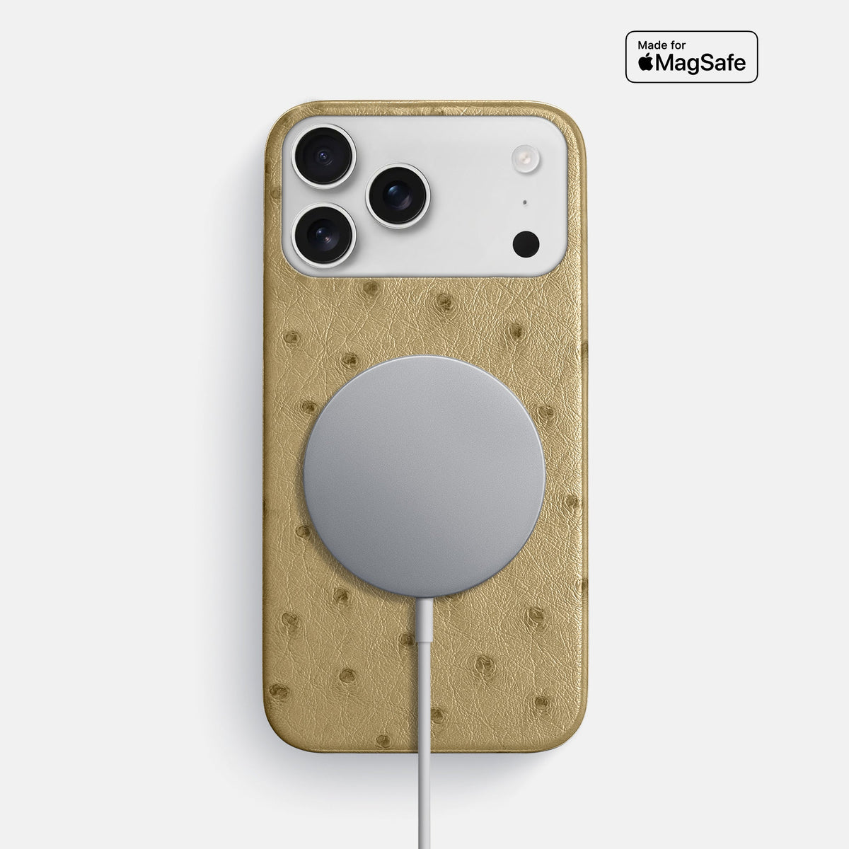 Slim Case For iPhone 18 Pro Max In Ostrich -5 | Desert-Sand