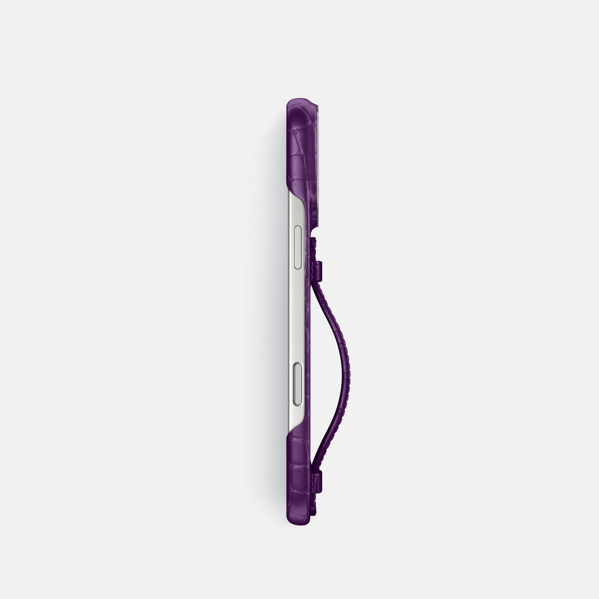 Center Handle For iPhone 18 Pro In Alligator -3 | Purple-Steel