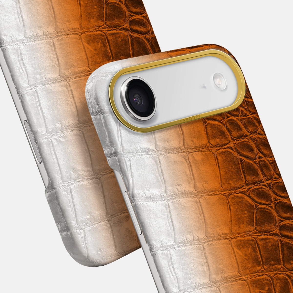 Classic Case For iPhone 17 Air In Himalayan Crocodile -5 | Orange-Gold