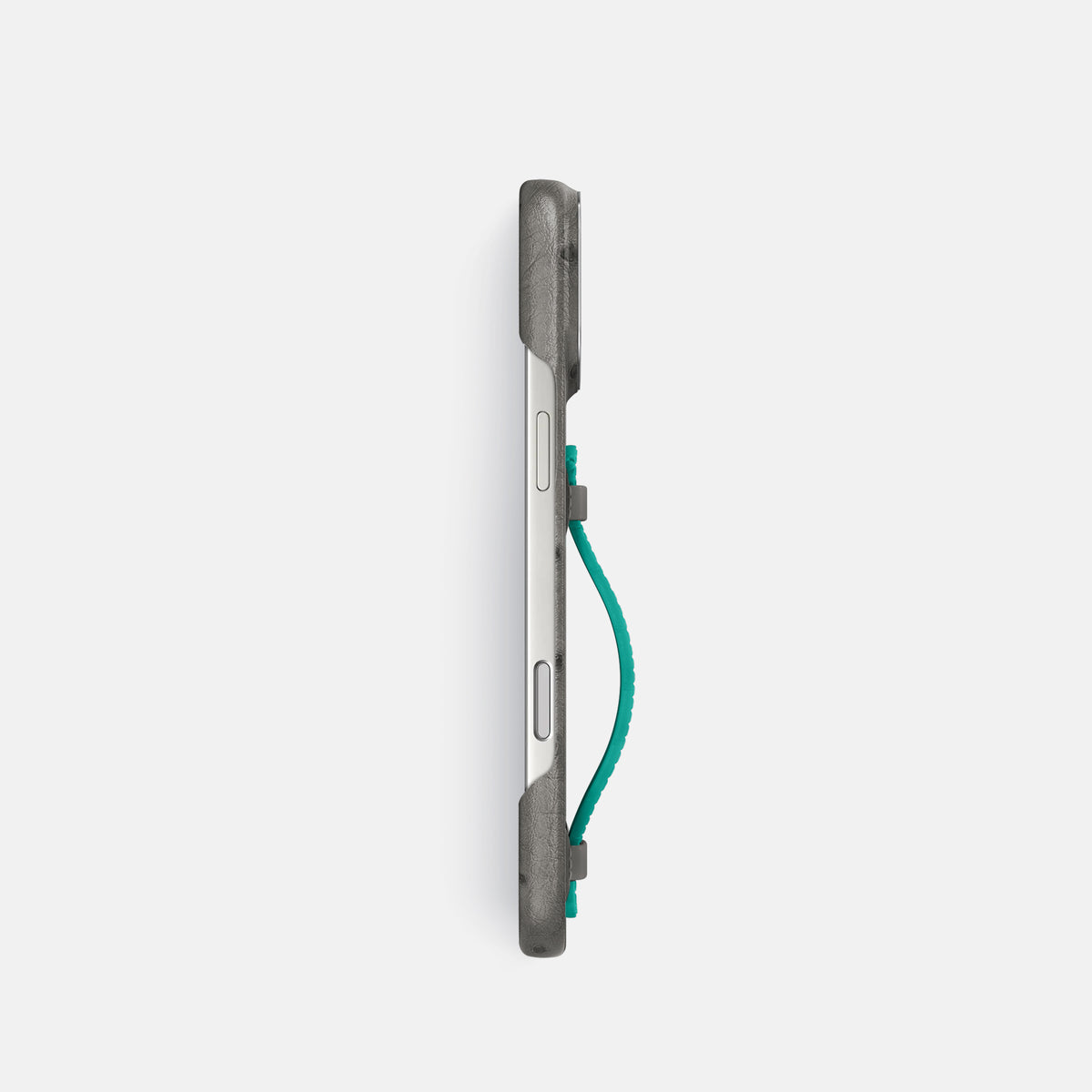 Center Handle Coloré For iPhone 17 Pro In Ostrich -2 | Grey-Steel