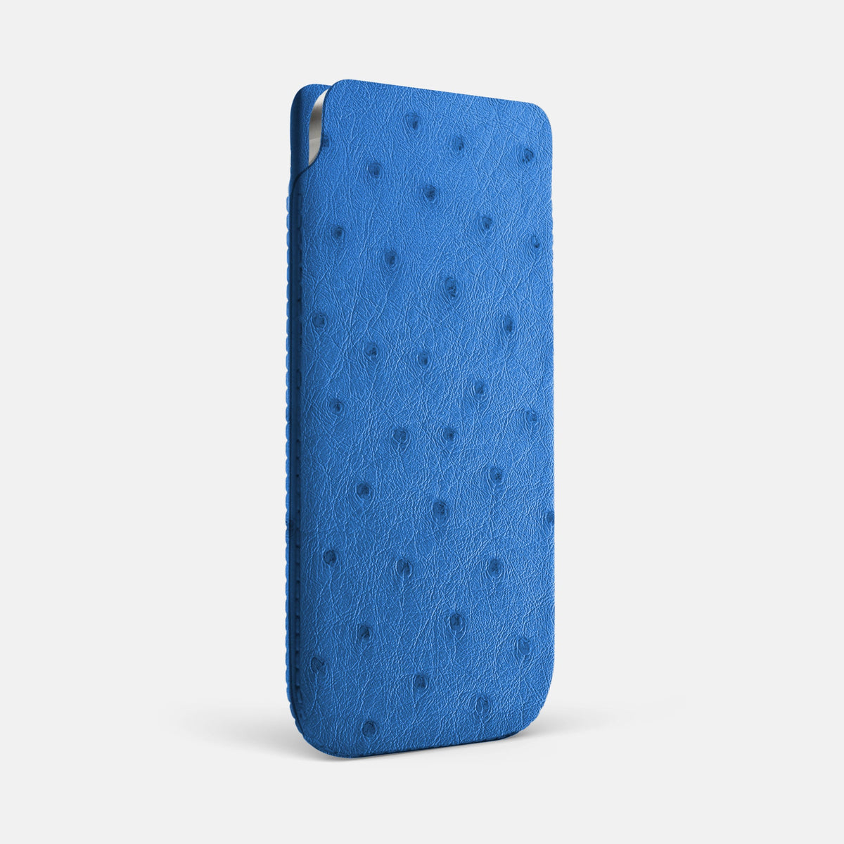 Pouch Case For iPhone 18 Pro Max In Ostrich -2 | Royal-Blue