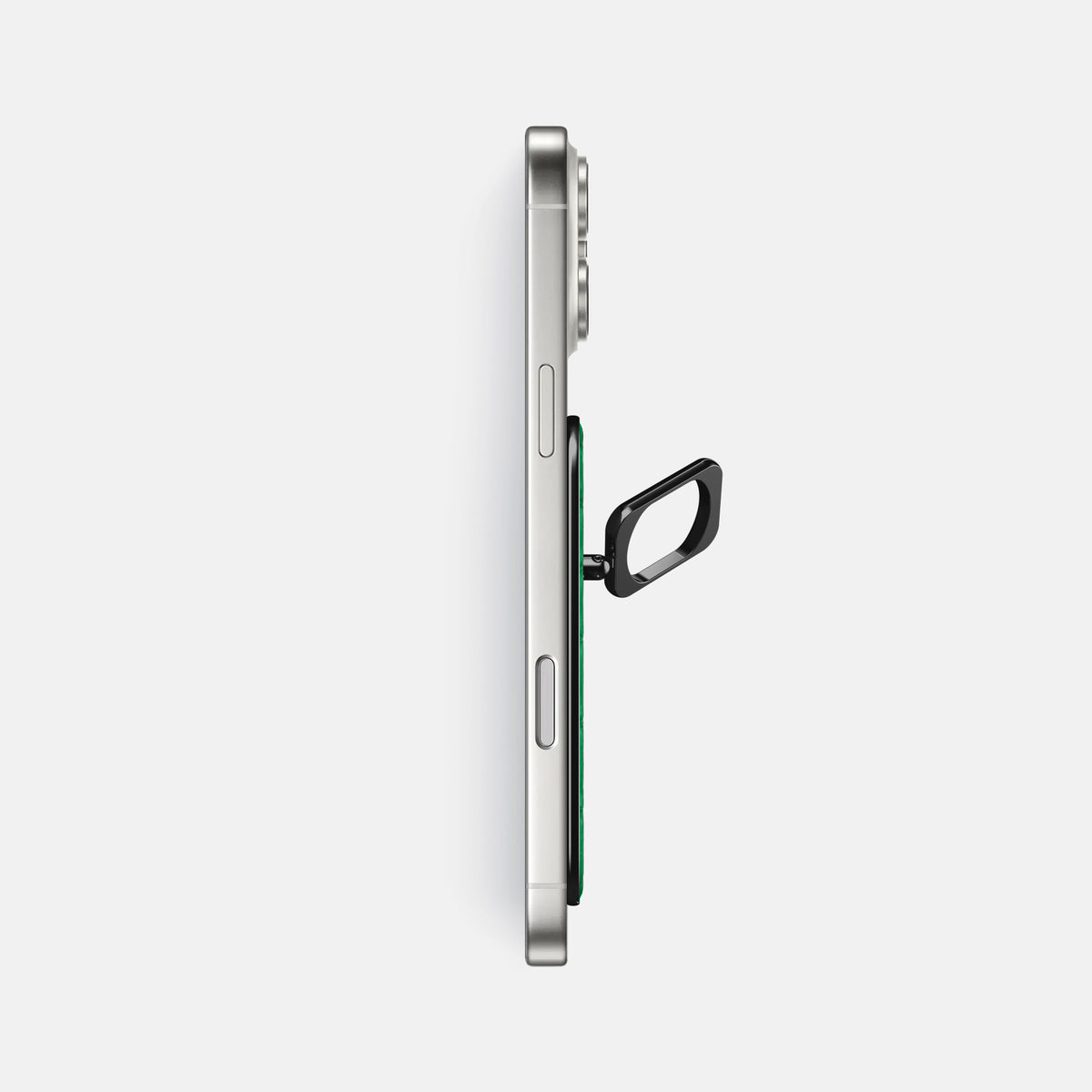 MagSafe Ring For iPhone 17 Pro Max In Porosus Crocodile -3 | Cactus-Green-Black